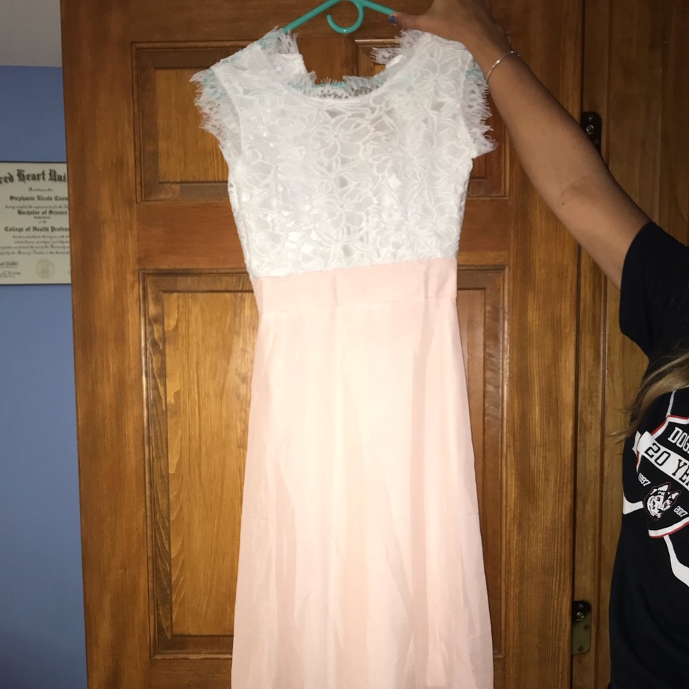 milk & choco lace maxi dress